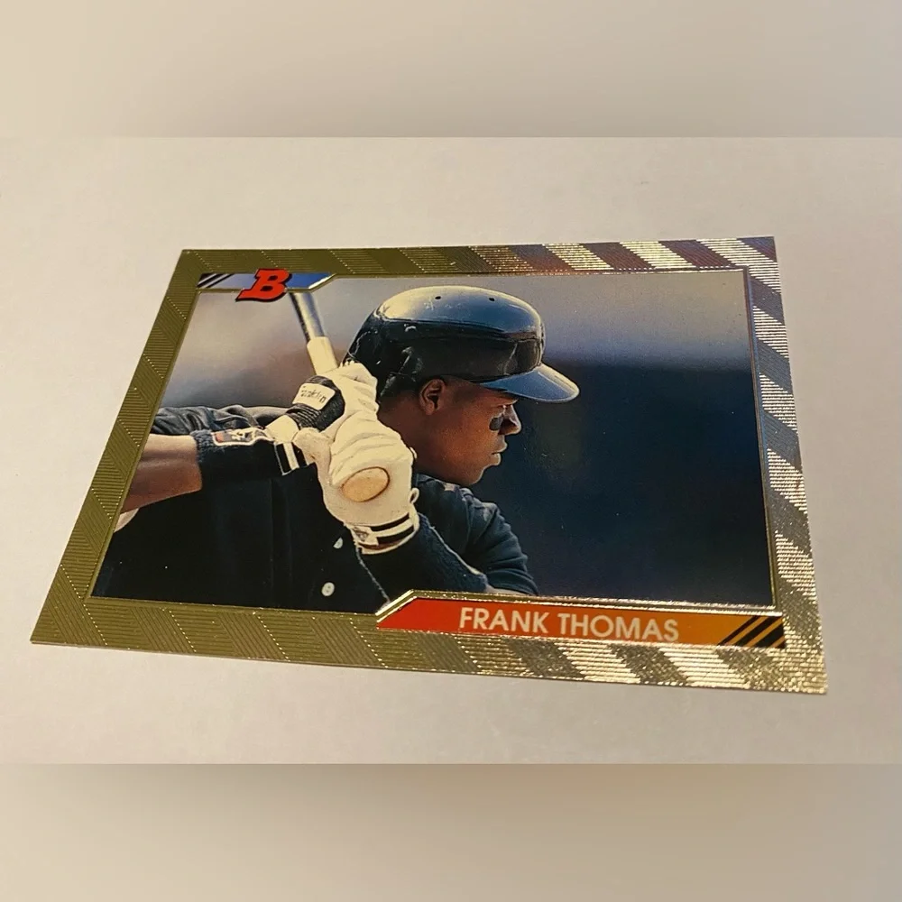 Frank Thomas 1992 Bowman baseball card  Gold Foil* vintage collectible